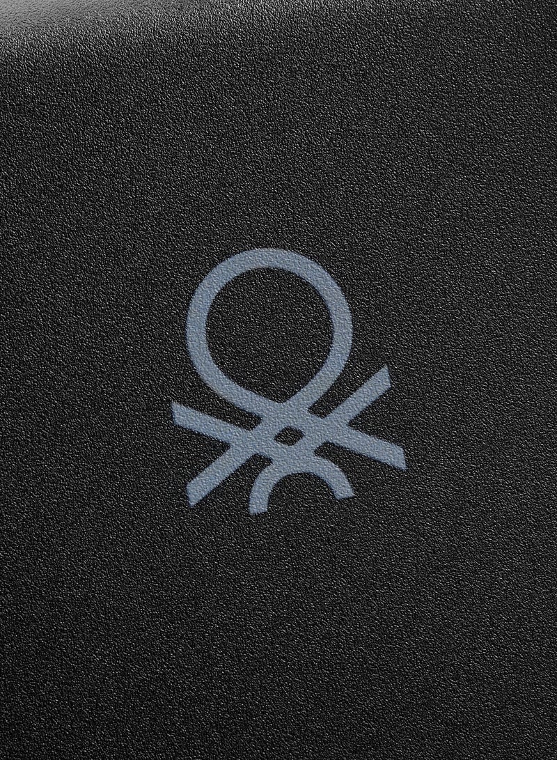 UNITED COLORS OF BENETTON UCB 55 Cm 4 Double Wheeled Hardside Expandable Check-In Luggage Trolley Case - Black - Image 5